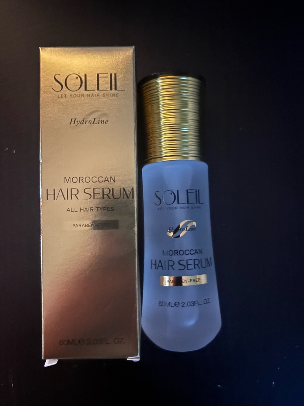 Soleil Moroccan Hair Serum — Blue & Gold Nourishing Treatment